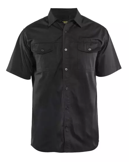 Blåkläder Lyhythihainen kauluspaita Musta - Blåkläder Työvaatteet - 329611909900 - 1