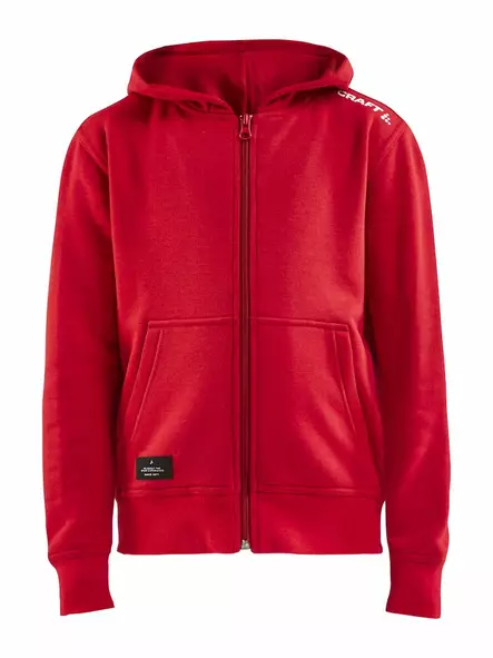 Craft Community FZ Hoodie Jr, BRIGHT RED - Craft Vaatteet - 1908907-430000 - 1