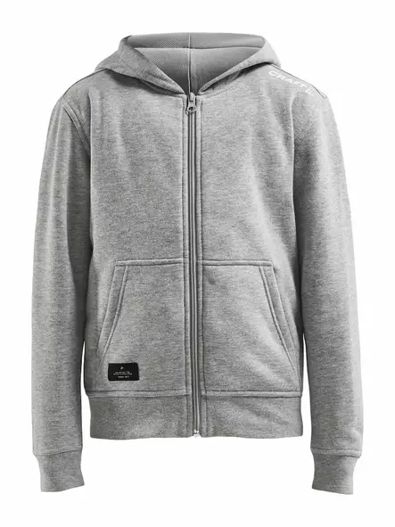 Craft Community FZ Hoodie Jr, GREY MELANGE - Craft Vaatteet - 1908907-950000 - 1