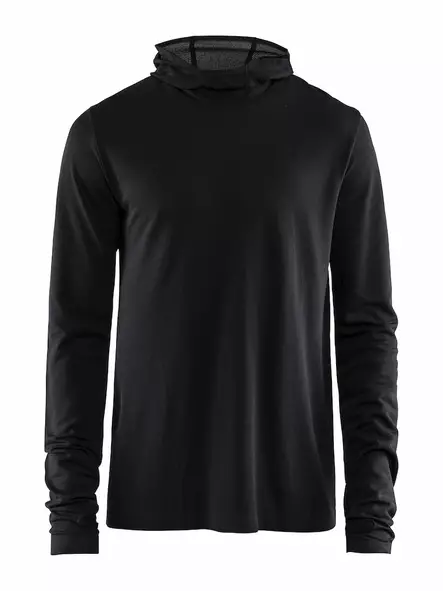 Craft Core FuseKnit LS Hood M, BLACK - Craft Vaatteet - 1907027-999000 - 1
