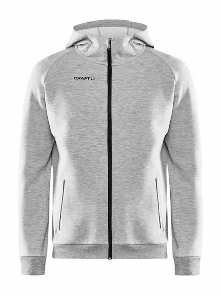 Craft Core Soul Full Zip Hood M, Grey Melange - Craft Vaatteet - 1910620-950000 - 1