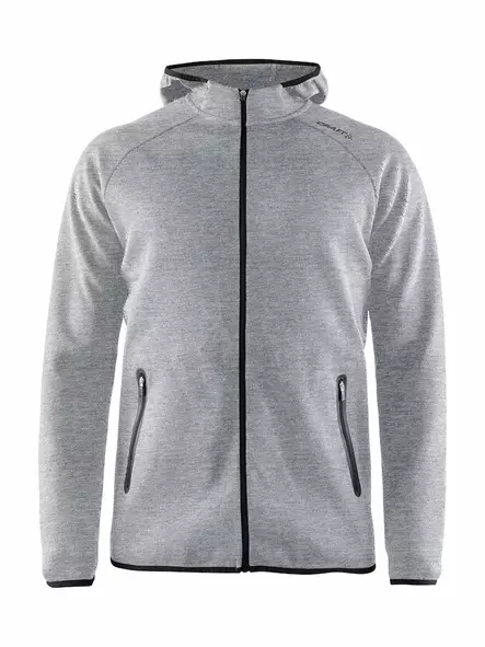 Craft Emotion Full Zip Hood M, Grey Melange - Craft Vaatteet - 1905780-950000 - 1