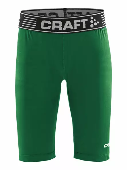 Craft Pro Control Compression Short Tights Jr, Team Green - Craft Vaatteet - 1906862-651000 - 1