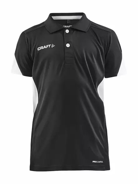 Craft Pro Control Impact Polo Jr, BLACK-WHITE - Craft Vaatteet - 1908227-999900 - 1