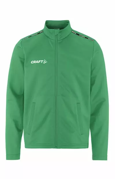 Craft Squad Go FZ Jacket JR, Team Green - Craft Vaatteet - 1915349-651000 - 1