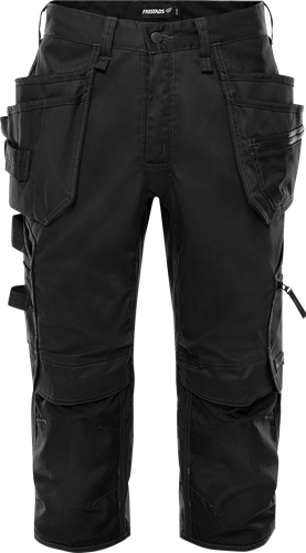 Fristads Green rakentajan stretch piraattihousut 2903 GWM, Musta - Fristads Työshortsit - 301204-940 - 1