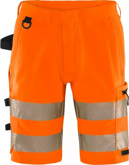 Fristads HV Green stretch shortsit LK2 2648 GSTP, Hi-Vis Orange - Fristads Huomioshortsit - 134245-230 - 1