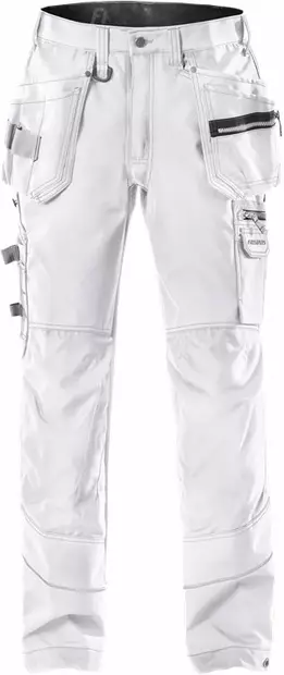 Fristads Rakentajan housut 2122 CYD, Valkoinen - Fristads Työhousut - 110313-900 - 1