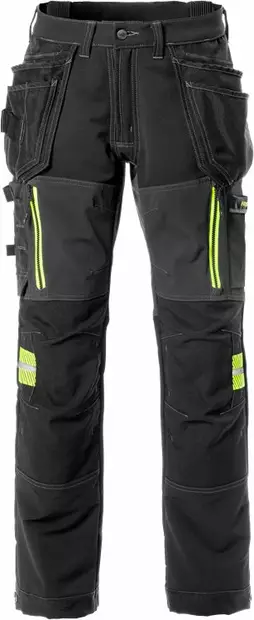 Fristads Rakentajan stretch housut 2566 STP, Musta - Fristads Työhousut - 129487-940 - 1