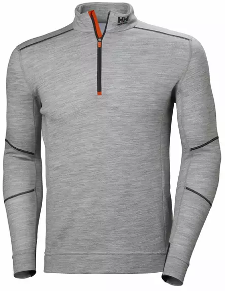 Helly Hansen HH Lifa Merino Half Zip, Harmaa - Helly Hansen Asusteet ja Tarvikkeet - 75107-930 - 1