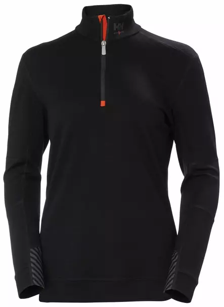 Helly Hansen Naisten HH Lifa Merino Half Zip, Musta - Helly Hansen Asusteet ja Tarvikkeet - 75210-990 - 1