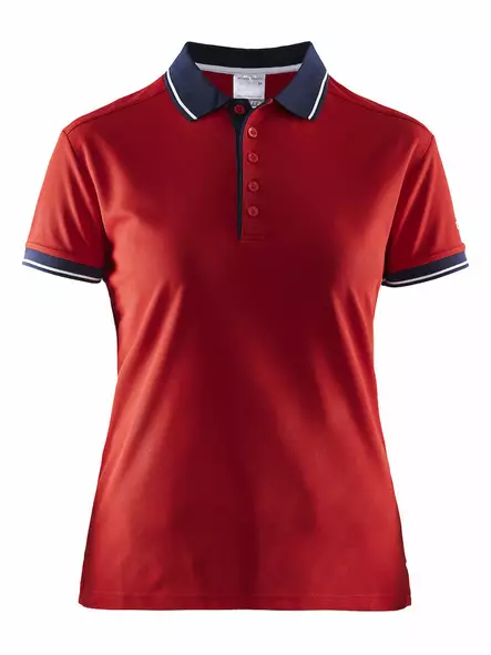 Noble Polo Pique Shirt W, Bright Red/Navy - Craft Vaatteet - 1905074-2430 - 1