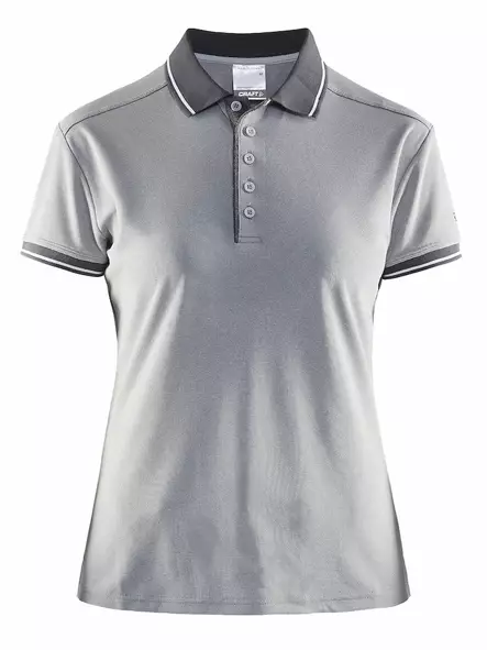 Noble Polo Pique Shirt W, Grey Melange/Dk Grey Melange - Craft Vaatteet - 1905074-2950 - 1