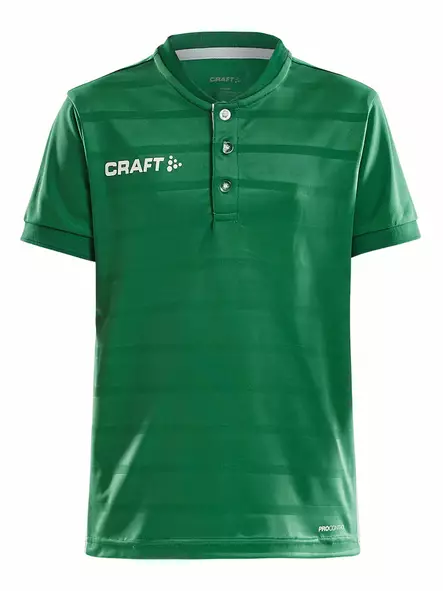 Pro Control Button Jersey Jr, Team Green/White - Craft Vaatteet - 1906697-651900 - 1