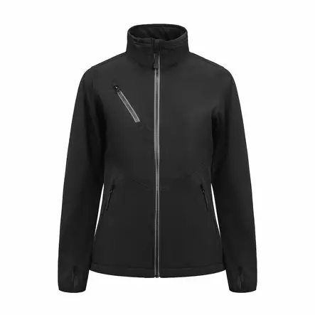 Jobman 1203 Naisten 3-kerroksinen Softshell-takki, musta - Jobman Työvaatteet - 65120371-9900 - 1