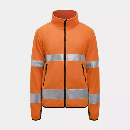 Jobman 5502 Fleecetakki Hi-Vis, oranssi - Jobman Huomiotyövaatteet - 65550275-3100 - 1