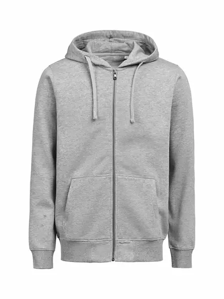 UM Full Zip Hoodie Regular Fit, Grey Melange - Kaikki Profiilivaatemerkit - 3450010-120 - 1