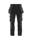 Blåkläder X1900 riipputaskuhousut stretch Musta - Blåkläder Työvaatteet - 199816449900 - 1