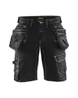 Blåkläder X1900 riipputaskushortsit stretch Musta - Blåkläder Työvaatteet - 199211419900 - 1