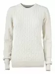 C&B Blakely Knitted Sweater Ladies', Sand Melange - Cutter & Buck Vaatteet - 355403-810 - 1