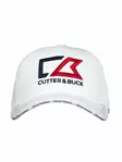 C&B Flex Pinstripe Cap, valkoinen - Cutter & Buck Vaatteet - 351197-00 - 1