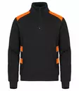 Clique Ambition Half Zip, Musta/Oranssi - Clique Vaatteet - 021075-170 - 1