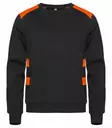 Clique Ambition Roundneck, Musta/Oranssi - Clique Vaatteet - 021074-170 - 1