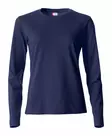 Clique Basic-T L/S Ladies, tumman sininen - Clique Vaatteet - 029034-580 - 1