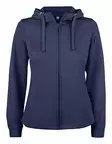 Clique Basic Active Hoody Full Zip Ladies, tumman sininen - Clique Vaatteet - 021015-580 - 1