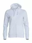 Clique Basic Hoody Full zip ladies, valkoinen - Clique Vaatteet - 021035-00 - 1