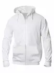 Clique Basic Hoody Full zip, valkoinen - Clique Vaatteet - 021034-00 - 1