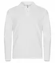 Clique Stretch Premium Polo L/S, Valkoinen - Clique Vaatteet - 028262-00 - 1