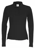 Cottover Pique Long Sleeve Lady, Musta - Kaikki Profiilivaatemerkit - 141017-990 - 1