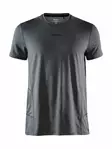 Craft ADV Essence SS Tee M, Black Melange - Craft Vaatteet - 1908753-998000 - 1