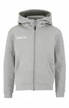 Craft Community 2.0 Logo FZ Hoodie JR, Grey Melange - Craft Vaatteet - 1915321-950000 - 1