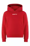 Craft Community 2.0 Logo Hoodie JR, Birght Red - Craft Vaatteet - 1915346-430000 - 1