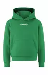Craft Community 2.0 Logo Hoodie JR, Team Green - Craft Vaatteet - 1915346-651000 - 1