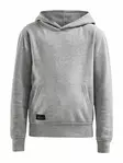 Craft Community Hoodie Jr, GREY MELANGE - Craft Vaatteet - 1906974-950000 - 1