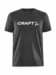 Craft Community Logo SS Tee M, Black Melange - Craft Vaatteet - 1913421-999200 - 1