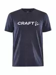 Craft Community Logo SS Tee M, Navy Melange - Craft Vaatteet - 1913421-390200 - 1