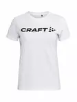 Craft Community Logo SS Tee W, White Melange - Craft Vaatteet - 1913422-900200 - 1