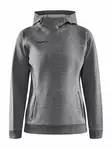 Craft Core Soul Hood Sweatshirt W, Dk Grey Melange - Craft Vaatteet - 1910629-975000 - 1