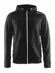 Craft Leisure Full Zip Hood M, Black - Craft Vaatteet - 1901692-9920 - 1