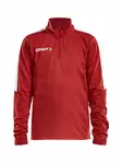Craft PROGRESS Halfzip LS Tee JR, BRIGHT RED - Craft Vaatteet - 1905639-1430 - 1