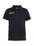 Craft PROGRESS Polo Pique JR, BLACK/WHITE - Craft Vaatteet - 1905637-9900 - 1