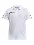 Craft PROGRESS Polo Pique JR, WHITE/BLACK - Craft Vaatteet - 1905637-1900 - 1