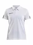 Craft PROGRESS Polo Pique WMN, WHITE/BLACK - Craft Vaatteet - 1905623-1900 - 1