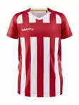 Craft Progress 2.0 Stripe Jersey JR, Bright Red/White - Urheiluvaatteet - 1910177-430900 - 1