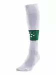 Craft SQUAD Sock Contrast, WHITE/TEAM GREEN - Craft Vaatteet - 1905581-3900 - 1