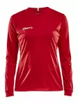 Craft Squad Jersey Solid LS W, Bright Red - Craft Vaatteet - 1906885-1430 - 1